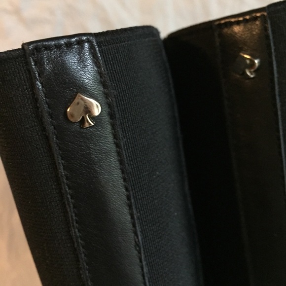 KATE SPADE BLACK KNEE BOOTS SZ-8.5 - Picture 5 of 8